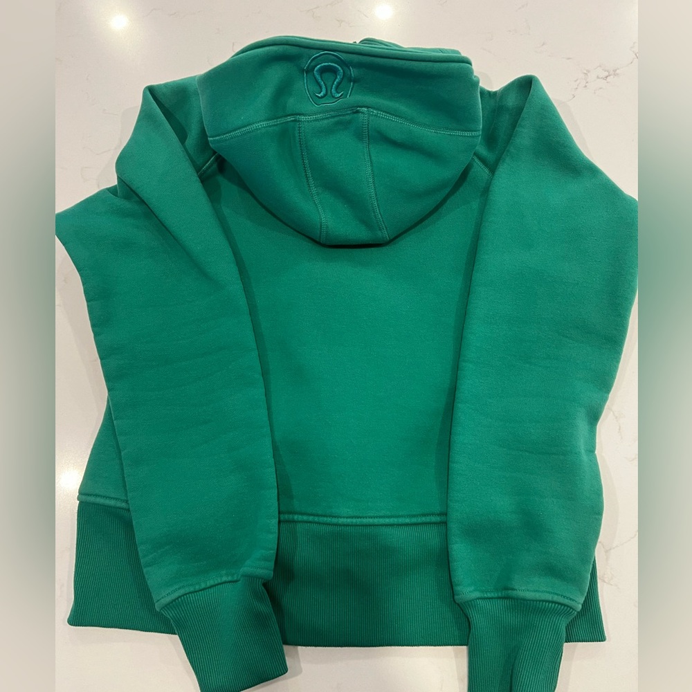 Sold🚫Scuba Hoodie Full Zip - Green - Picture 4 of 8